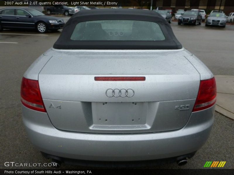 Light Silver Metallic / Ebony 2007 Audi A4 2.0T quattro Cabriolet