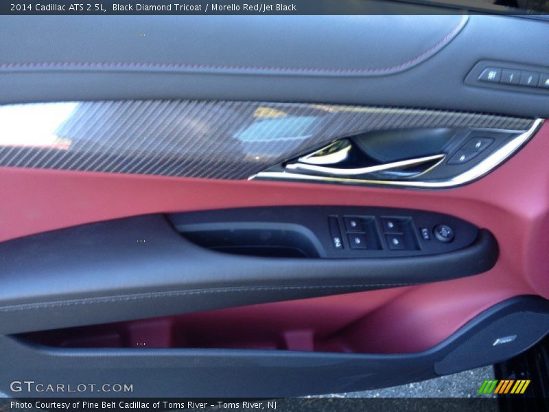 Black Diamond Tricoat / Morello Red/Jet Black 2014 Cadillac ATS 2.5L