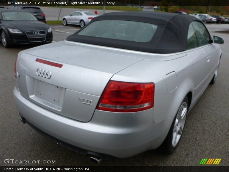 Light Silver Metallic / Ebony 2007 Audi A4 2.0T quattro Cabriolet