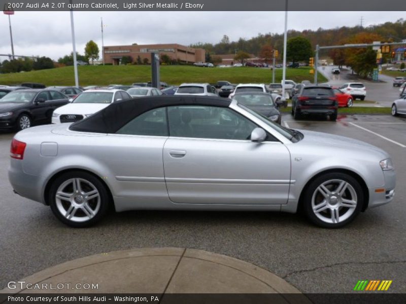 Light Silver Metallic / Ebony 2007 Audi A4 2.0T quattro Cabriolet