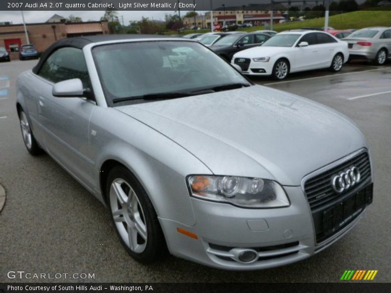 Light Silver Metallic / Ebony 2007 Audi A4 2.0T quattro Cabriolet
