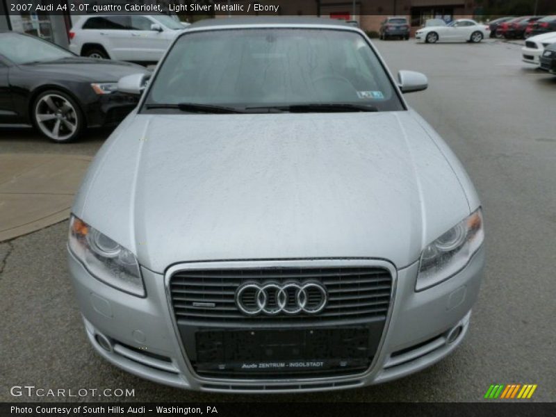 Light Silver Metallic / Ebony 2007 Audi A4 2.0T quattro Cabriolet