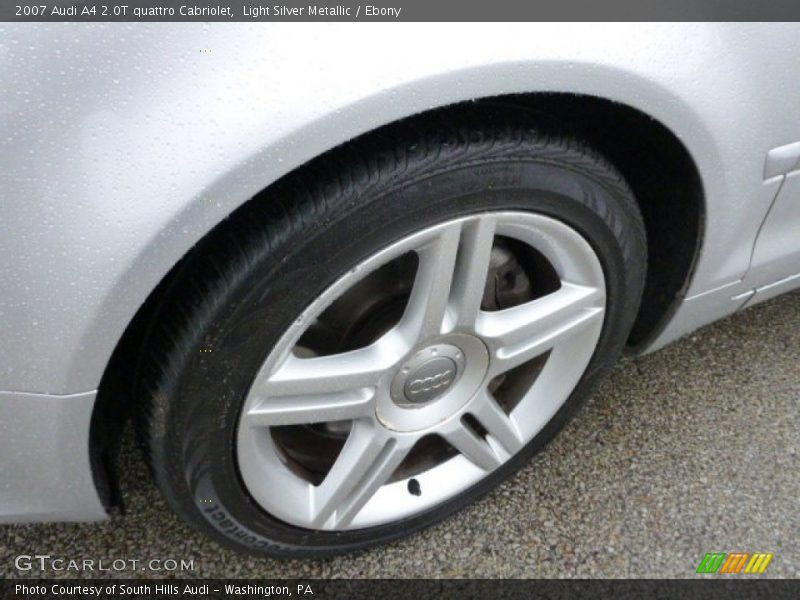 Light Silver Metallic / Ebony 2007 Audi A4 2.0T quattro Cabriolet