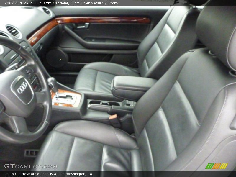 Light Silver Metallic / Ebony 2007 Audi A4 2.0T quattro Cabriolet