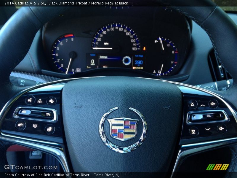Black Diamond Tricoat / Morello Red/Jet Black 2014 Cadillac ATS 2.5L