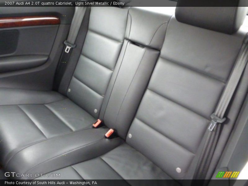 Light Silver Metallic / Ebony 2007 Audi A4 2.0T quattro Cabriolet