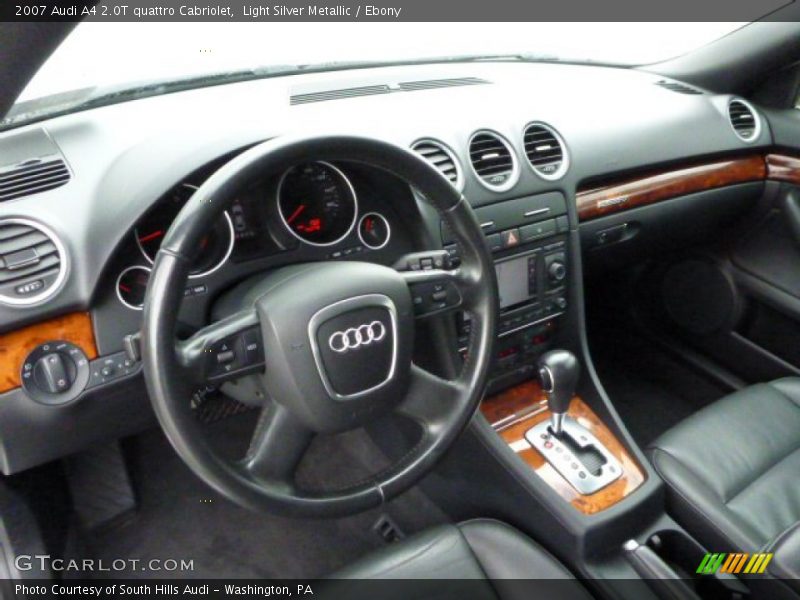 Light Silver Metallic / Ebony 2007 Audi A4 2.0T quattro Cabriolet