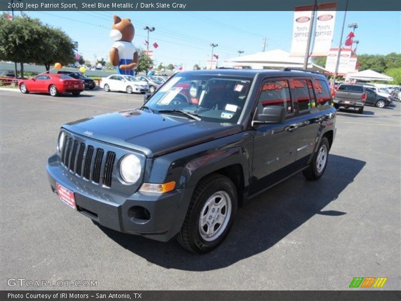Steel Blue Metallic / Dark Slate Gray 2008 Jeep Patriot Sport