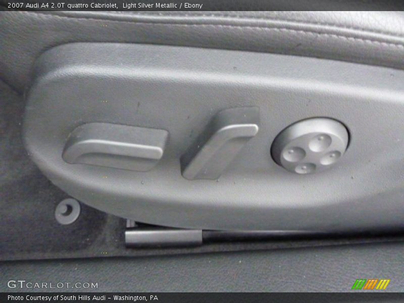 Light Silver Metallic / Ebony 2007 Audi A4 2.0T quattro Cabriolet