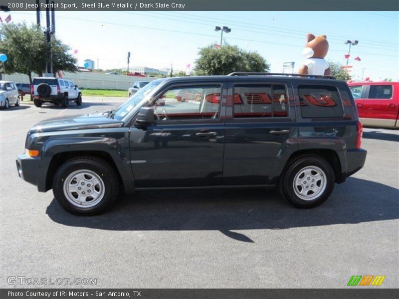 Steel Blue Metallic / Dark Slate Gray 2008 Jeep Patriot Sport