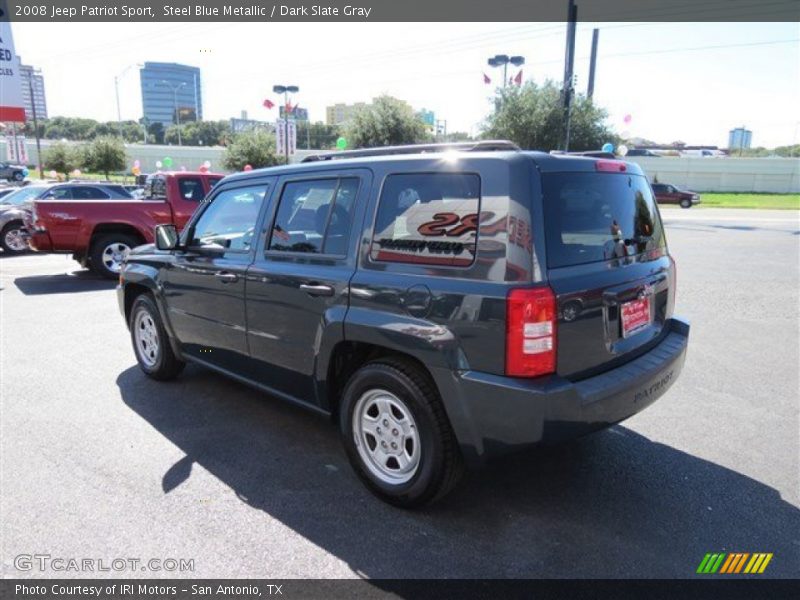 Steel Blue Metallic / Dark Slate Gray 2008 Jeep Patriot Sport