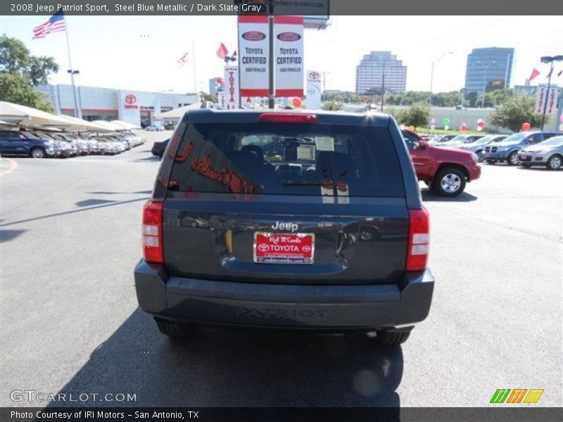Steel Blue Metallic / Dark Slate Gray 2008 Jeep Patriot Sport