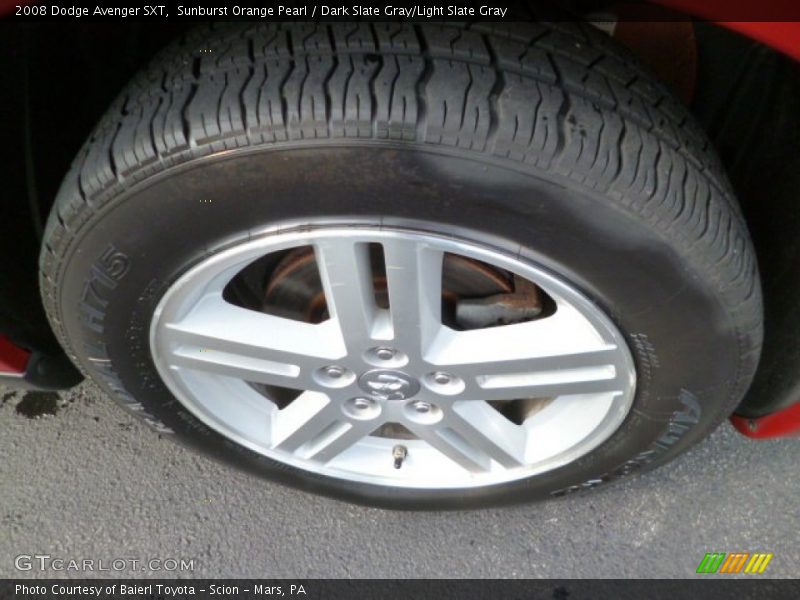 Sunburst Orange Pearl / Dark Slate Gray/Light Slate Gray 2008 Dodge Avenger SXT