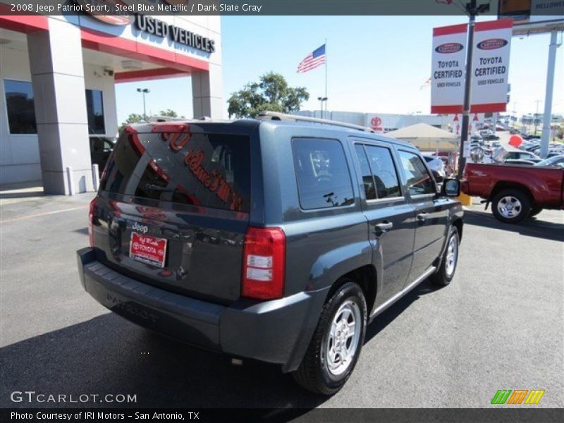 Steel Blue Metallic / Dark Slate Gray 2008 Jeep Patriot Sport