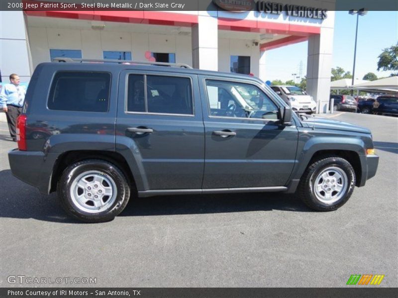 Steel Blue Metallic / Dark Slate Gray 2008 Jeep Patriot Sport