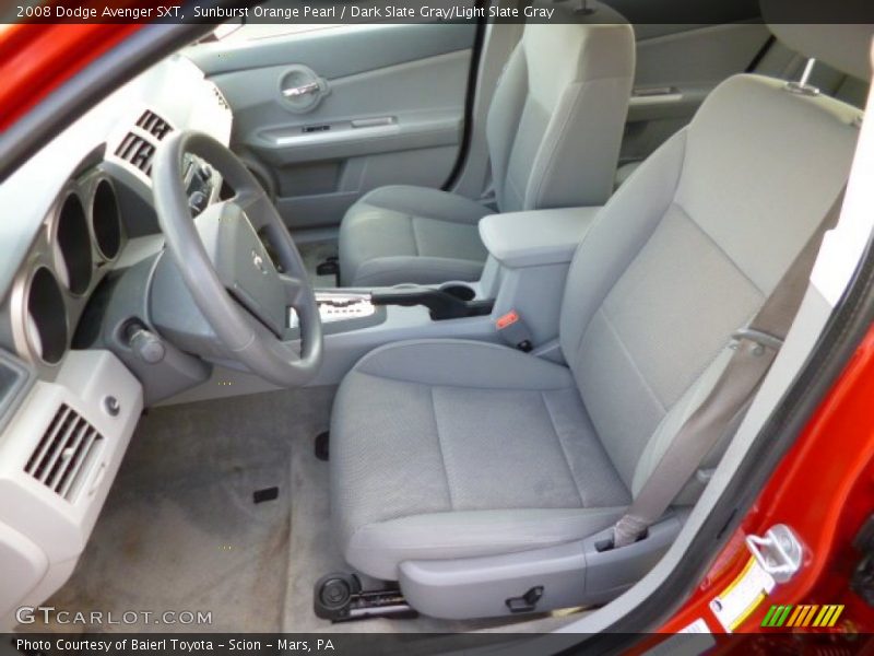 Sunburst Orange Pearl / Dark Slate Gray/Light Slate Gray 2008 Dodge Avenger SXT