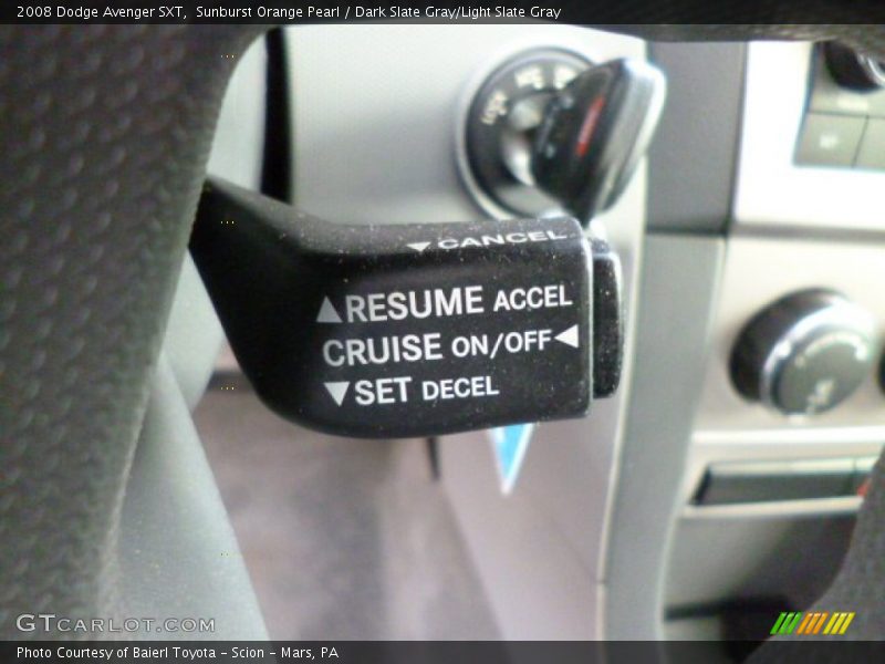 Sunburst Orange Pearl / Dark Slate Gray/Light Slate Gray 2008 Dodge Avenger SXT