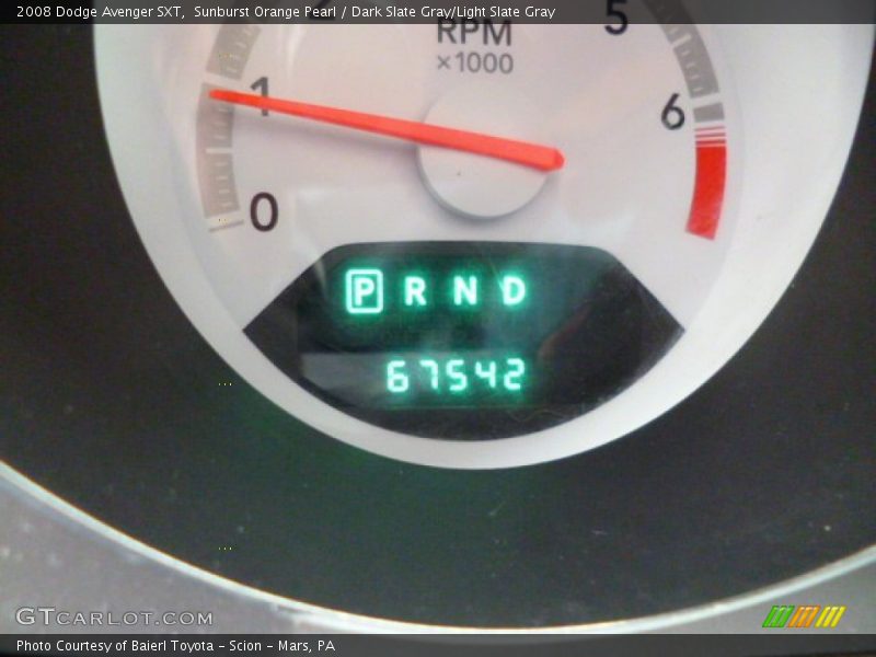 Sunburst Orange Pearl / Dark Slate Gray/Light Slate Gray 2008 Dodge Avenger SXT