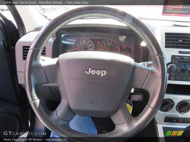 Steel Blue Metallic / Dark Slate Gray 2008 Jeep Patriot Sport