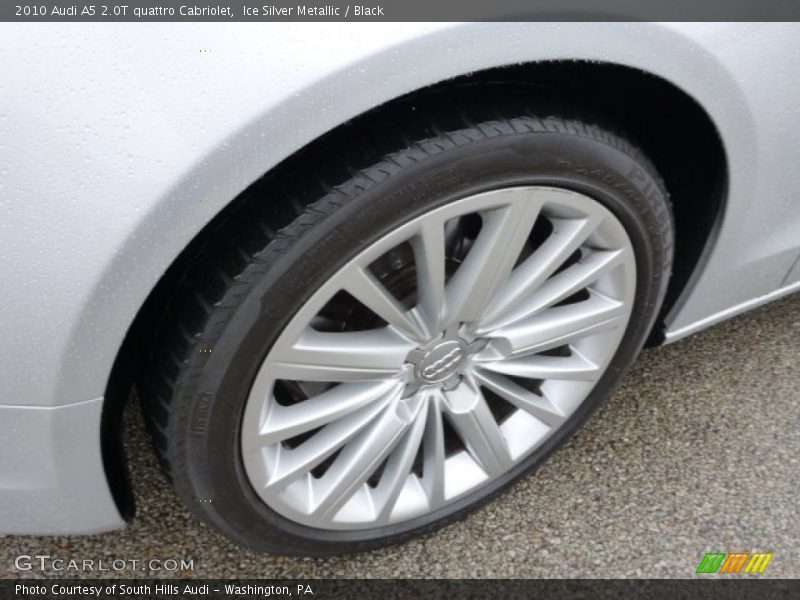 Ice Silver Metallic / Black 2010 Audi A5 2.0T quattro Cabriolet