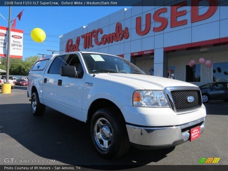 Oxford White / Medium/Dark Flint 2008 Ford F150 XLT SuperCrew