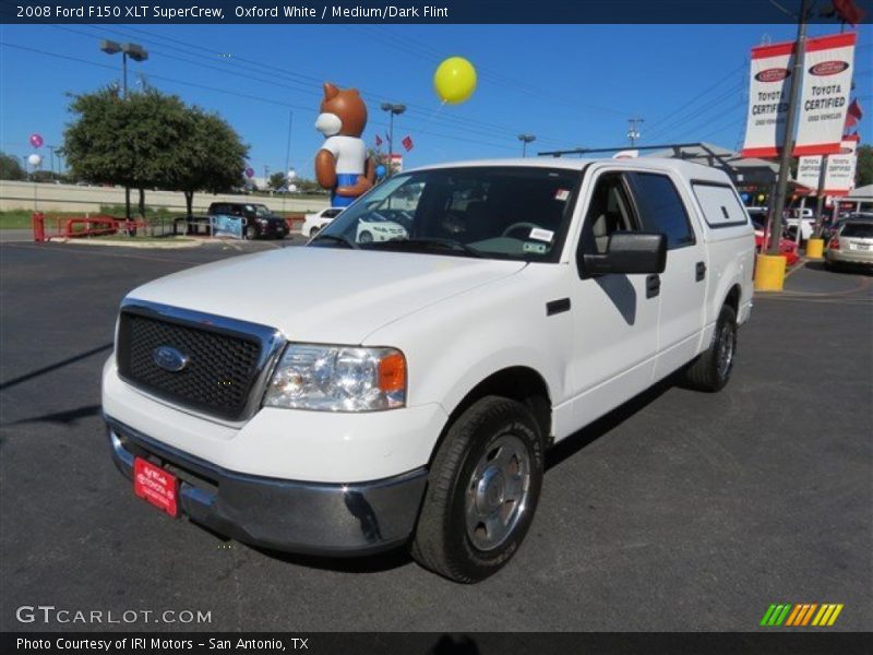 Oxford White / Medium/Dark Flint 2008 Ford F150 XLT SuperCrew