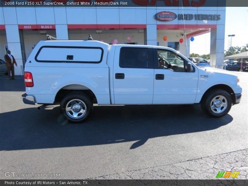 Oxford White / Medium/Dark Flint 2008 Ford F150 XLT SuperCrew