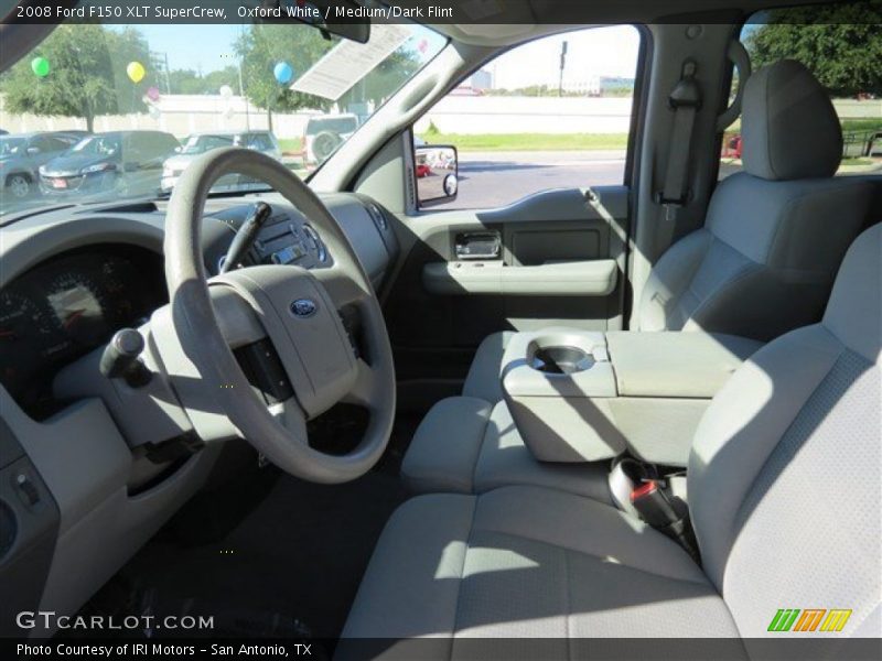 Oxford White / Medium/Dark Flint 2008 Ford F150 XLT SuperCrew