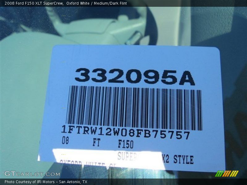Oxford White / Medium/Dark Flint 2008 Ford F150 XLT SuperCrew