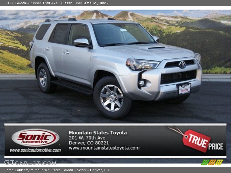 Classic Silver Metallic / Black 2014 Toyota 4Runner Trail 4x4
