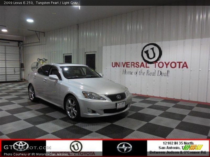 Tungsten Pearl / Light Gray 2009 Lexus IS 250