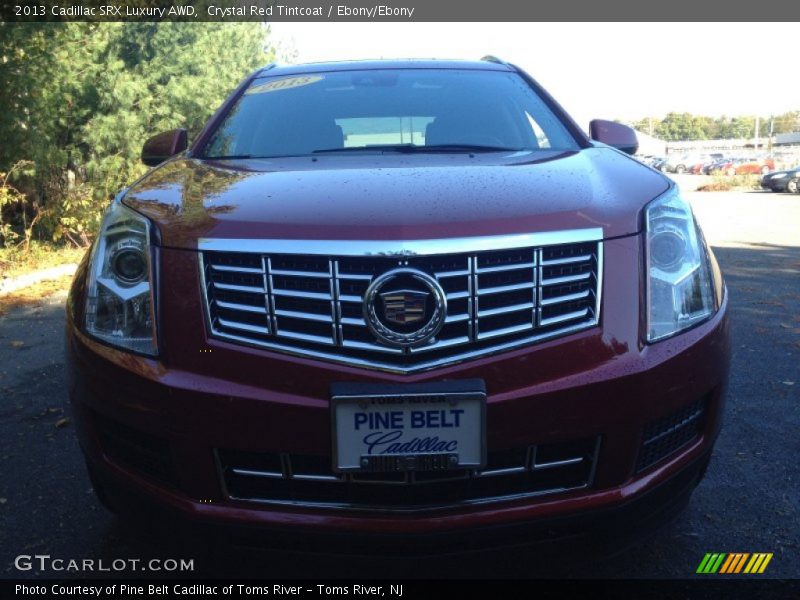 Crystal Red Tintcoat / Ebony/Ebony 2013 Cadillac SRX Luxury AWD