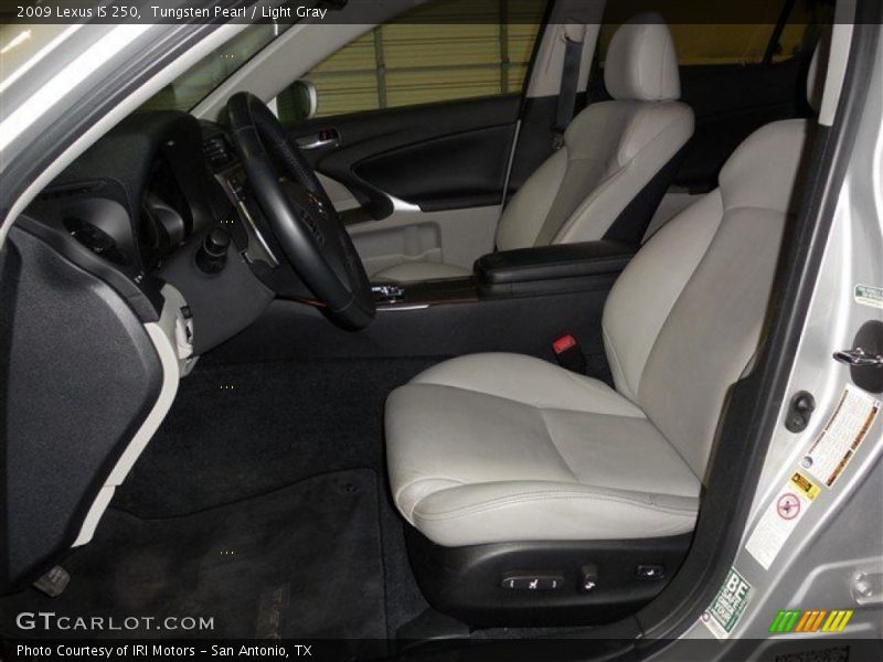 Tungsten Pearl / Light Gray 2009 Lexus IS 250