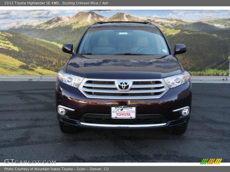 Sizzling Crimson Mica / Ash 2013 Toyota Highlander SE 4WD