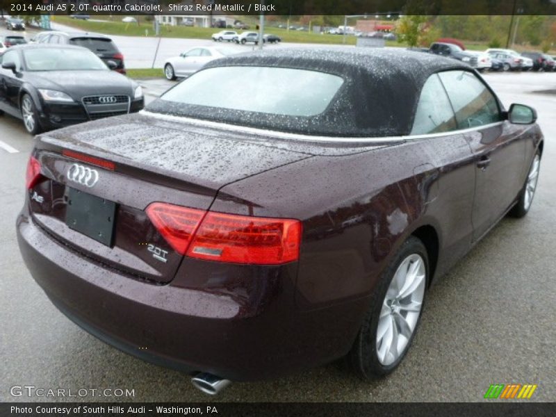 Shiraz Red Metallic / Black 2014 Audi A5 2.0T quattro Cabriolet