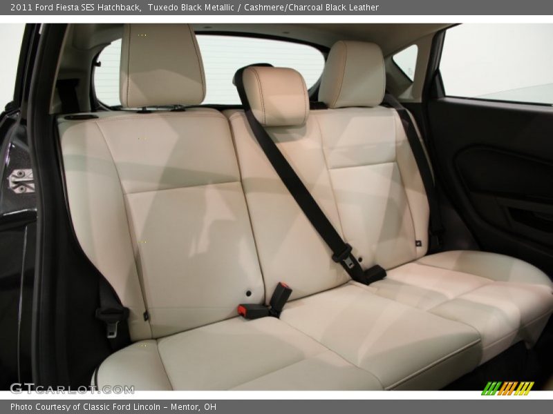 Tuxedo Black Metallic / Cashmere/Charcoal Black Leather 2011 Ford Fiesta SES Hatchback