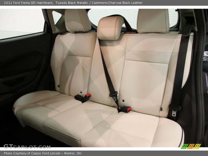 Tuxedo Black Metallic / Cashmere/Charcoal Black Leather 2011 Ford Fiesta SES Hatchback