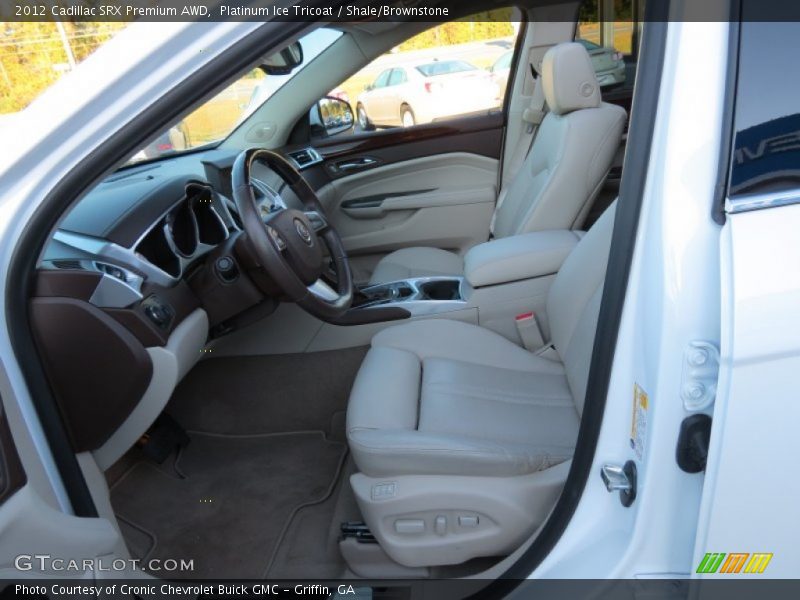 Platinum Ice Tricoat / Shale/Brownstone 2012 Cadillac SRX Premium AWD