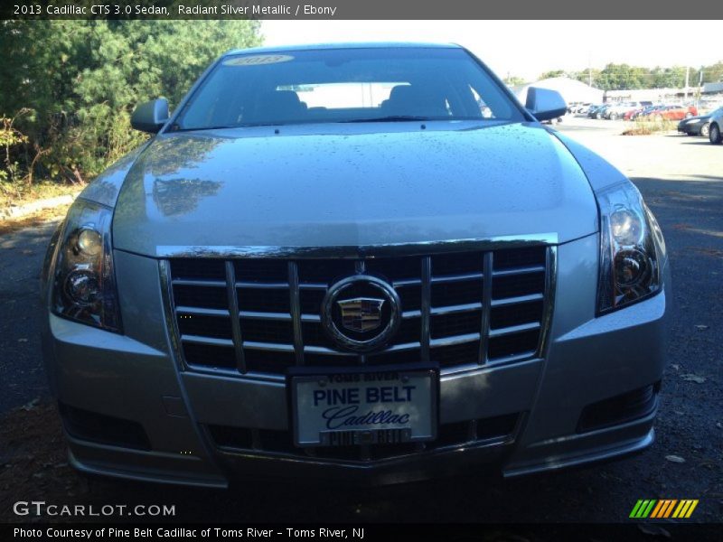 Radiant Silver Metallic / Ebony 2013 Cadillac CTS 3.0 Sedan