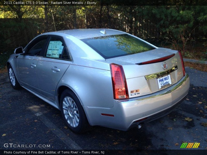 Radiant Silver Metallic / Ebony 2013 Cadillac CTS 3.0 Sedan