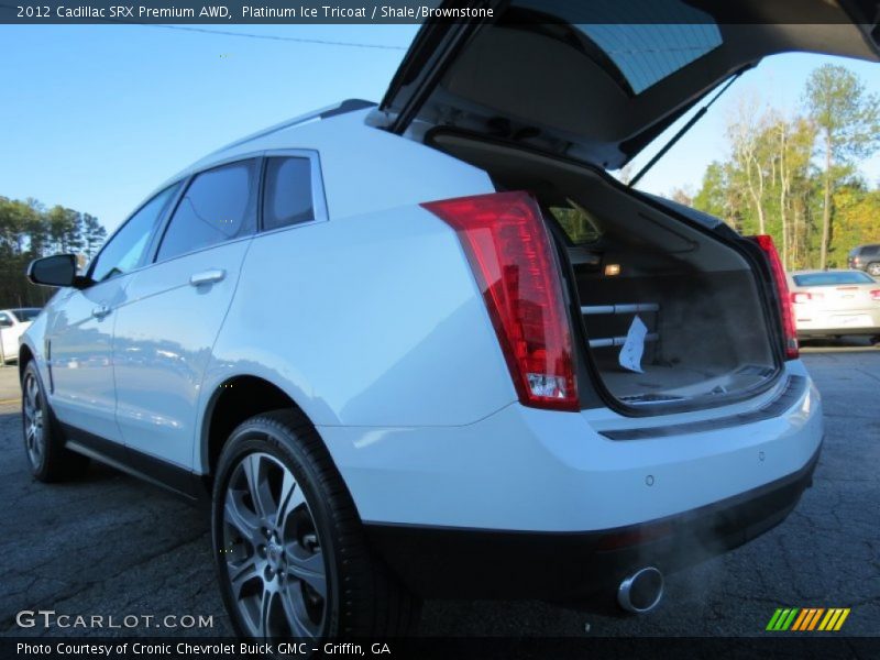 Platinum Ice Tricoat / Shale/Brownstone 2012 Cadillac SRX Premium AWD
