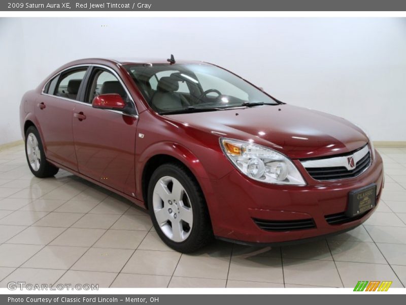 Red Jewel Tintcoat / Gray 2009 Saturn Aura XE