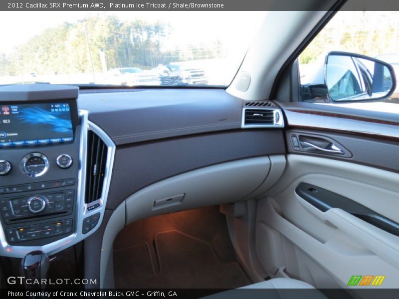 Platinum Ice Tricoat / Shale/Brownstone 2012 Cadillac SRX Premium AWD