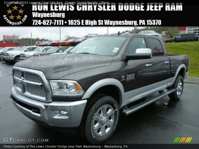 Granite Crystal Metallic / Black 2014 Ram 2500 Laramie Crew Cab 4x4