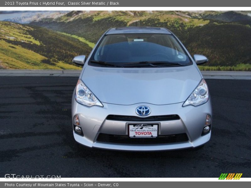 Classic Silver Metallic / Black 2013 Toyota Prius c Hybrid Four