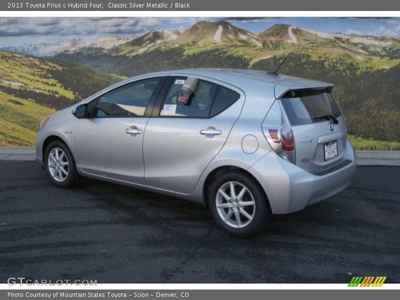 Classic Silver Metallic / Black 2013 Toyota Prius c Hybrid Four