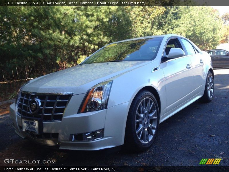 White Diamond Tricoat / Light Titanium/Ebony 2013 Cadillac CTS 4 3.6 AWD Sedan
