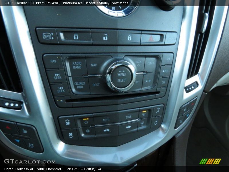 Platinum Ice Tricoat / Shale/Brownstone 2012 Cadillac SRX Premium AWD