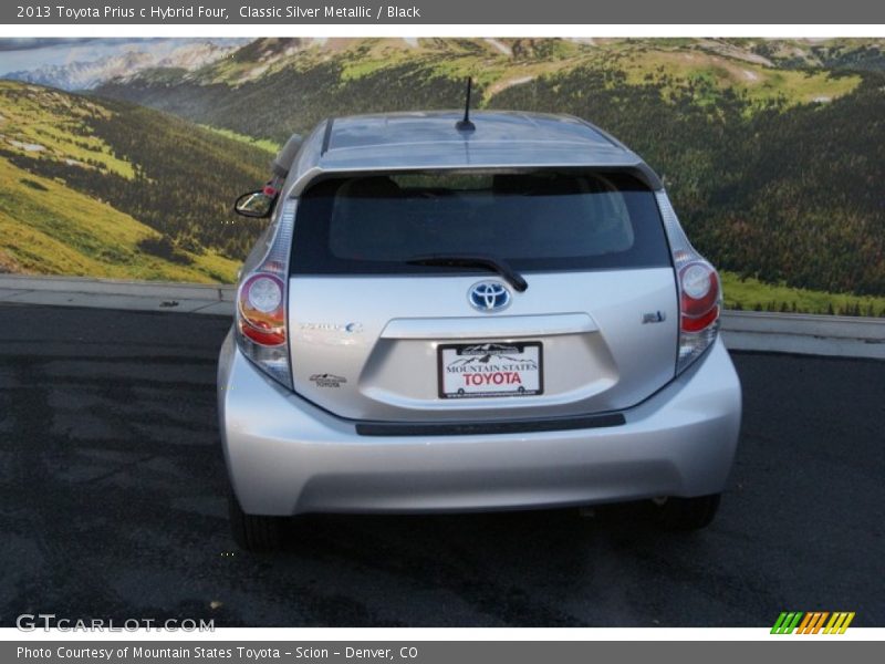 Classic Silver Metallic / Black 2013 Toyota Prius c Hybrid Four