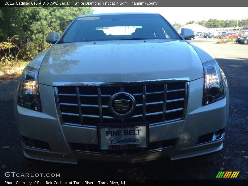 White Diamond Tricoat / Light Titanium/Ebony 2013 Cadillac CTS 4 3.6 AWD Sedan